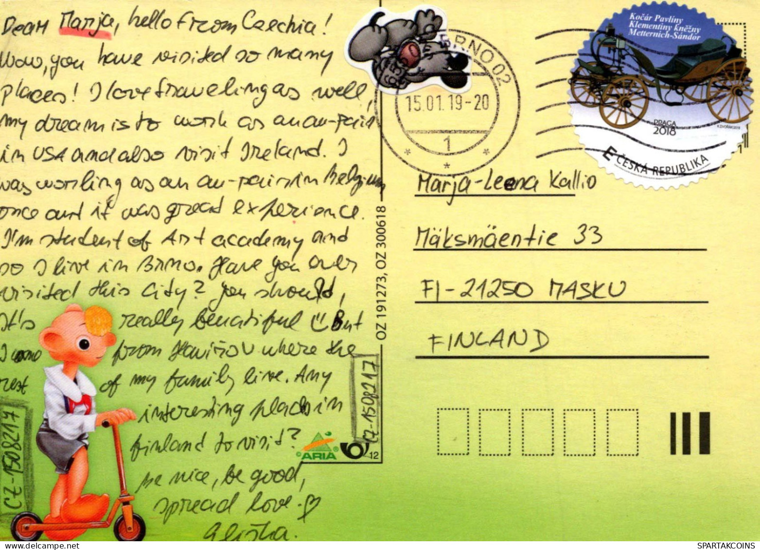 DISNEY DIBUJOS ANIMADOS Vintage Tarjeta Postal CPSM #PBV467.ES - Scenes & Landscapes