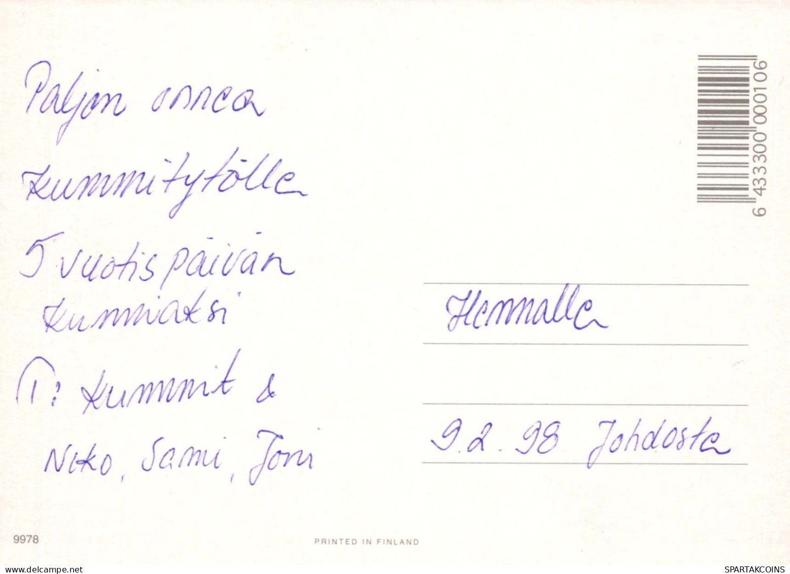 NIÑOS Retrato Vintage Tarjeta Postal CPSM #PBU975.ES - Retratos