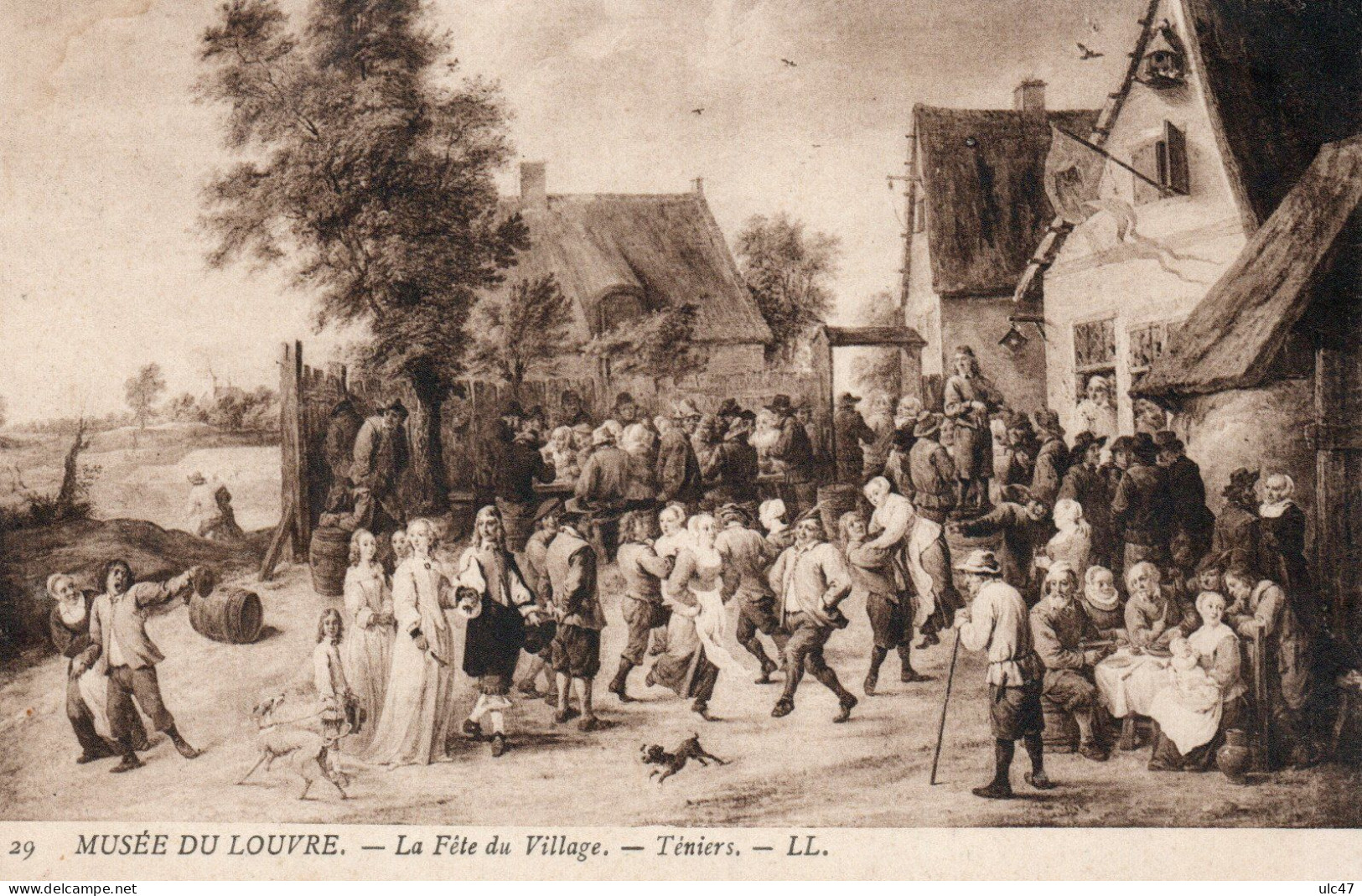 - Musée Du LOUVRE. - La Fête Du Village - Téniers. - Malerei & Gemälde