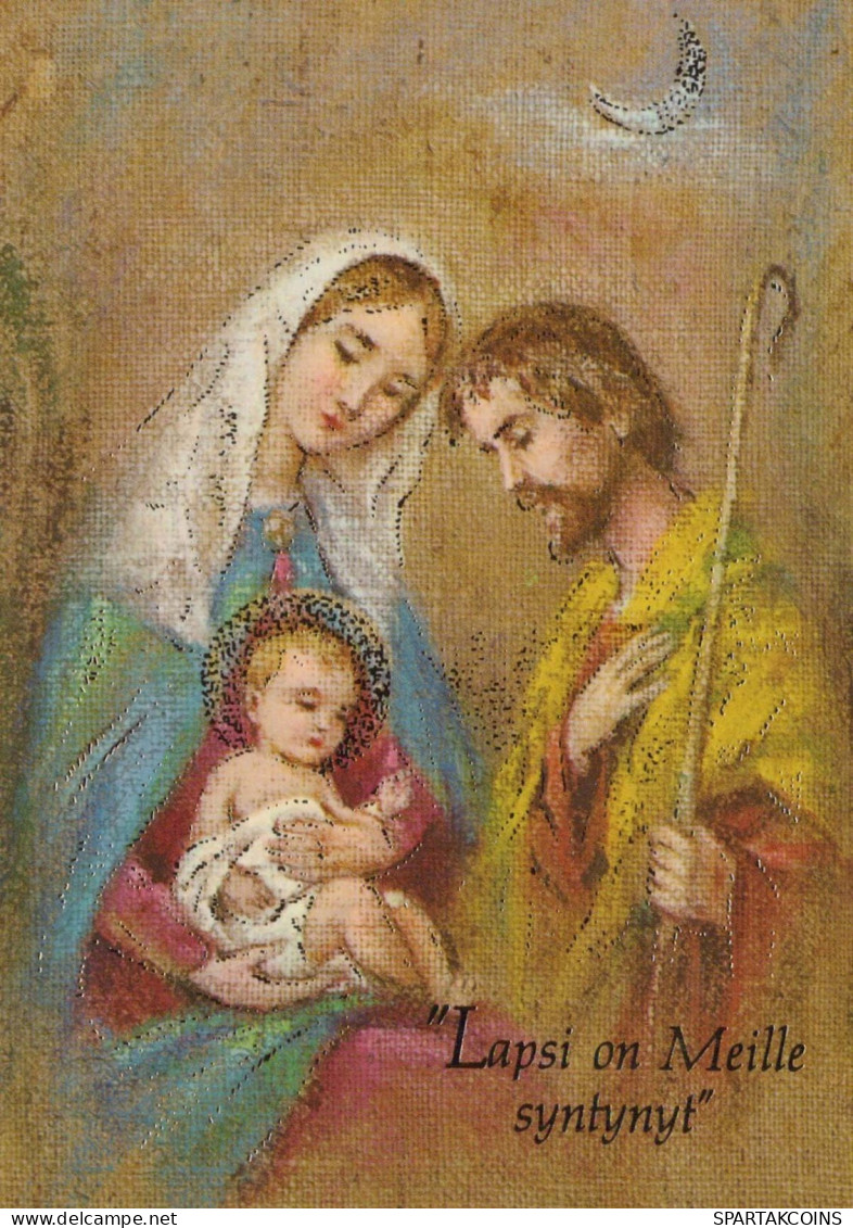 Virgen María Virgen Niño JESÚS Navidad Religión Vintage Tarjeta Postal CPSM #PBP930.ES - Vierge Marie & Madones