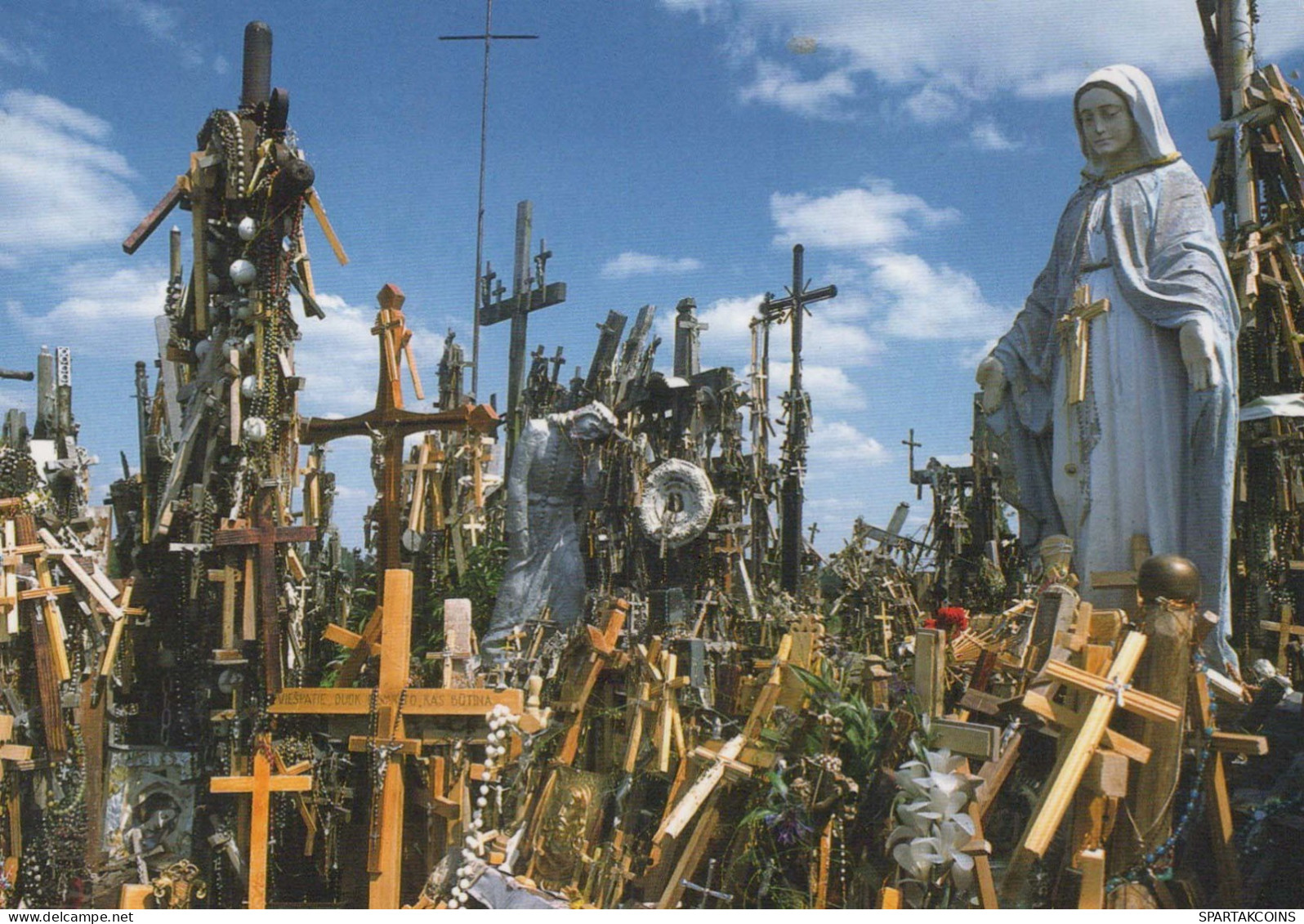 ESTATUA SANTOS Cristianismo Religión Vintage Tarjeta Postal CPSM #PBQ253.ES - Quadri, Vetrate E Statue