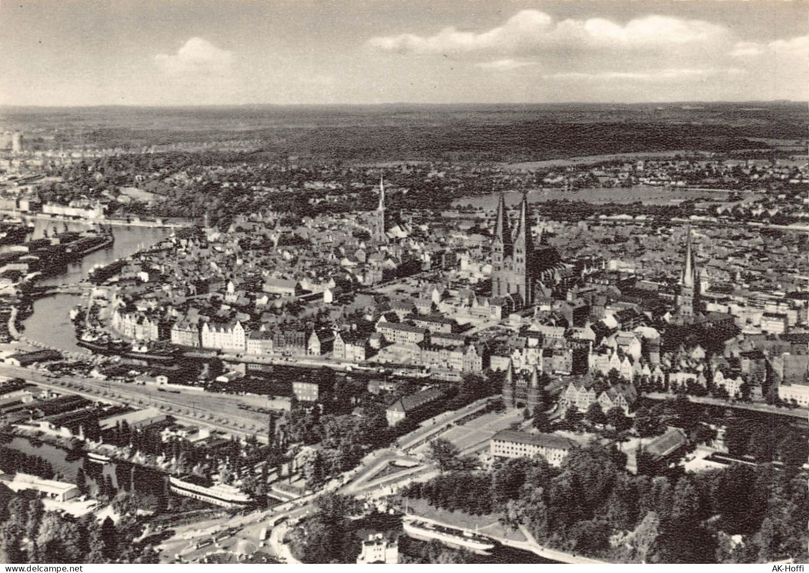 Lübeck Luftaufnahme Stadtmitte - Lübeck