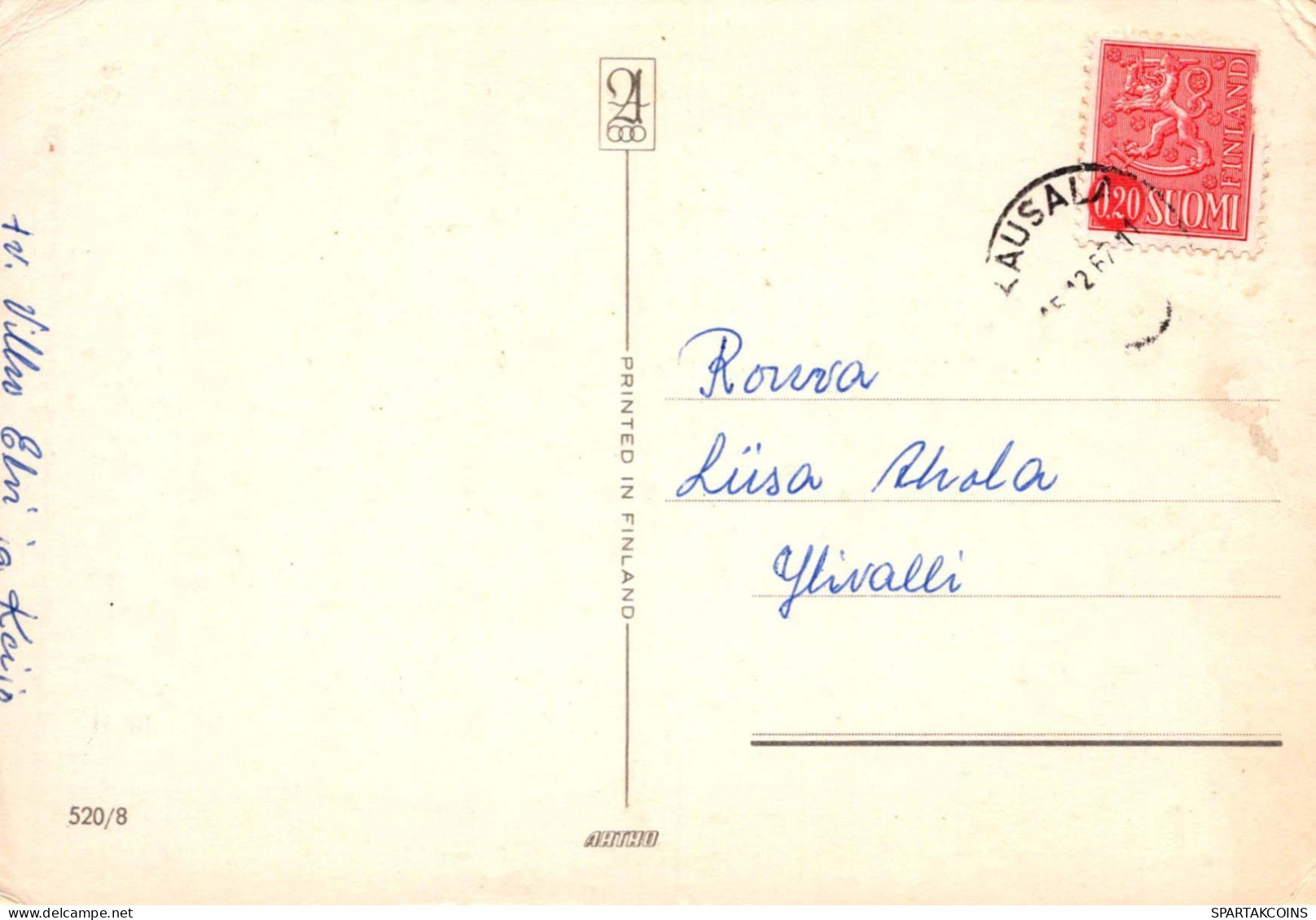 Feliz Año Navidad VELA Vintage Tarjeta Postal CPSM #PAZ236.ES - New Year