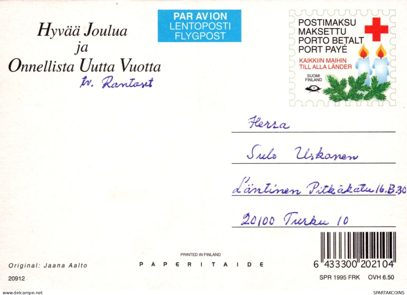 Feliz Año Navidad Vintage Tarjeta Postal CPSM #PAY708.ES - New Year