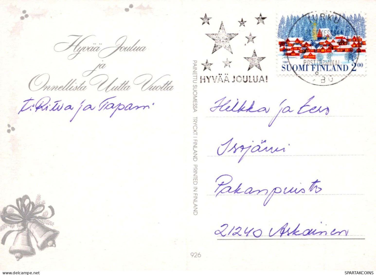 Feliz Año Navidad Vintage Tarjeta Postal CPSM #PAW932.ES - New Year