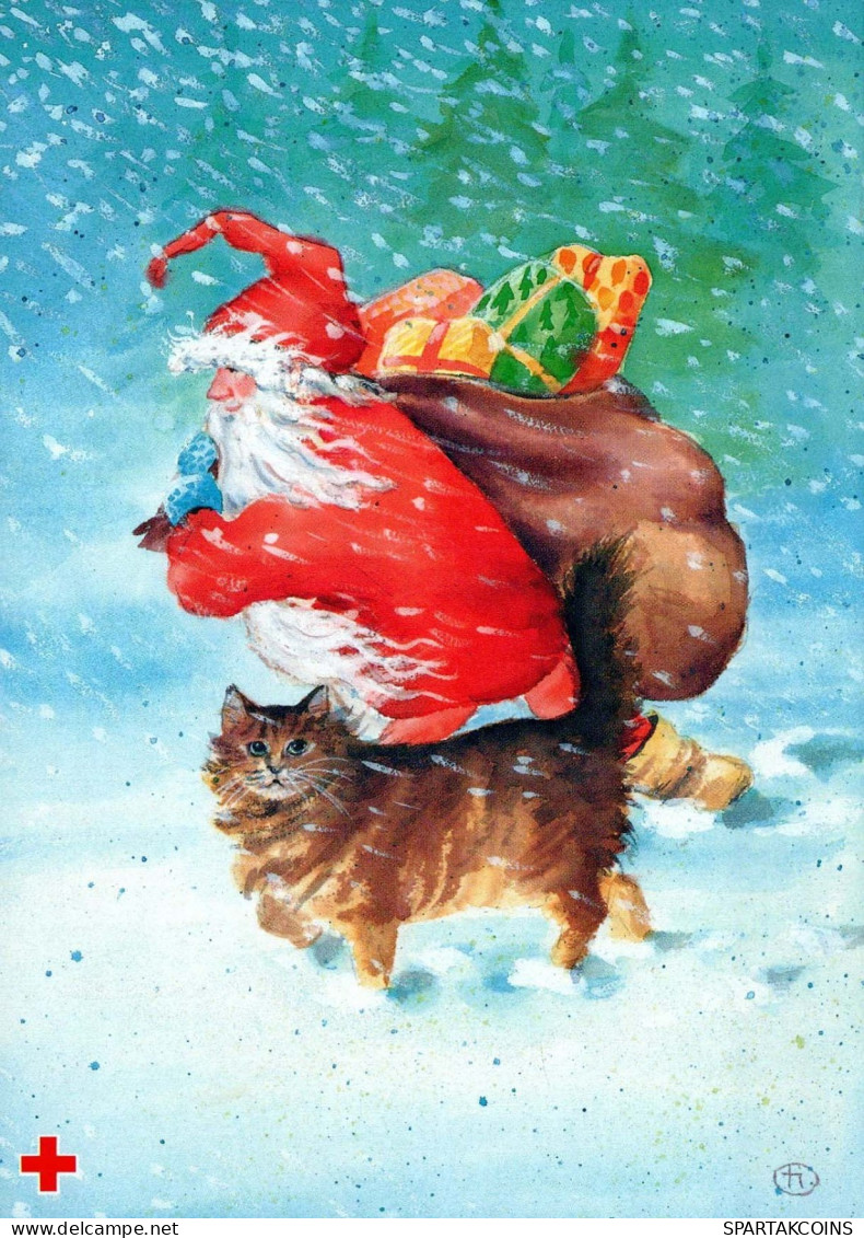 WEIHNACHTSMANN SANTA CLAUS Neujahr Weihnachten Vintage Ansichtskarte Postkarte CPSM #PAU478.DE - Santa Claus