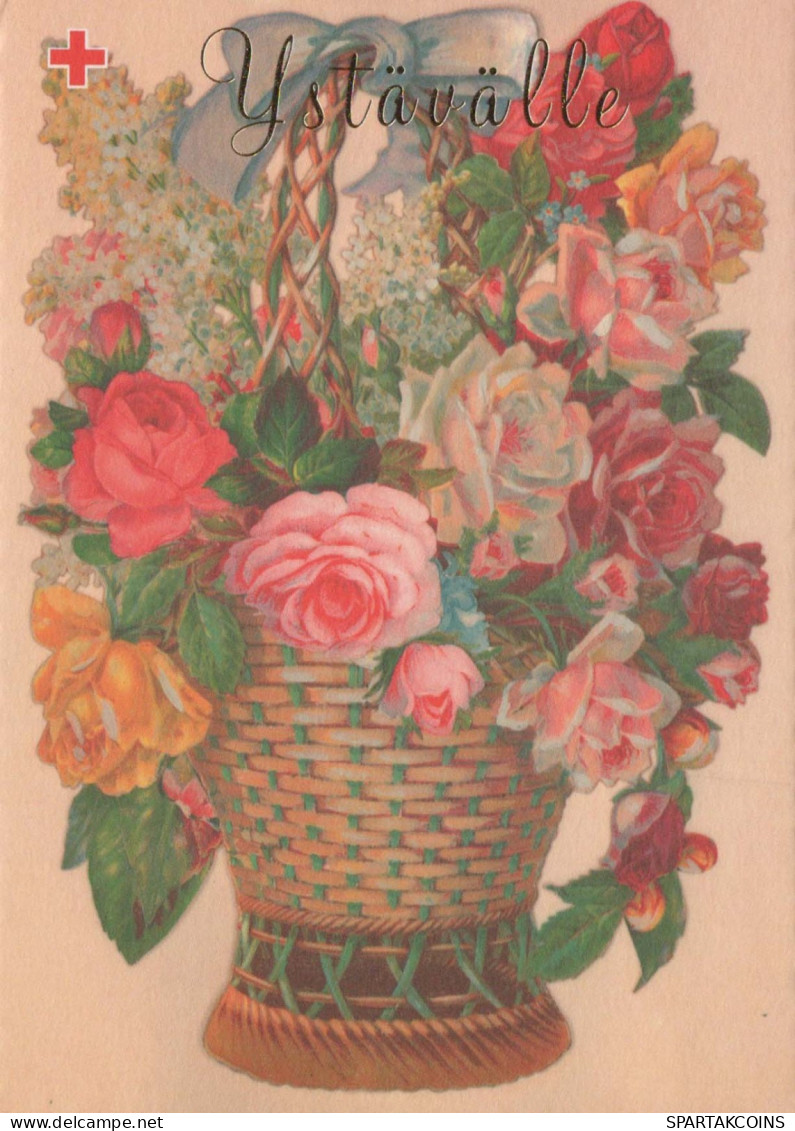 FLOWERS Vintage Ansichtskarte Postkarte CPSM #PAS583.DE - Blumen