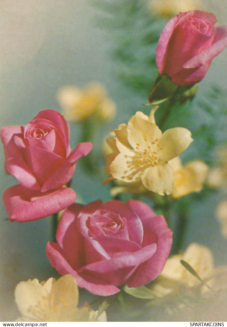 FLOWERS Vintage Ansichtskarte Postkarte CPSM #PAR919.DE - Bloemen