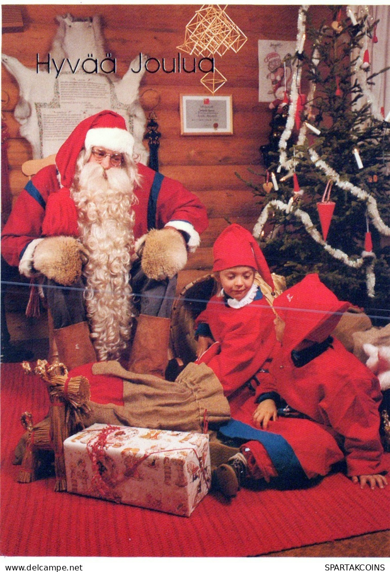 WEIHNACHTSMANN SANTA CLAUS WEIHNACHTSFERIEN Vintage Postkarte CPSM #PAK923.DE - Santa Claus