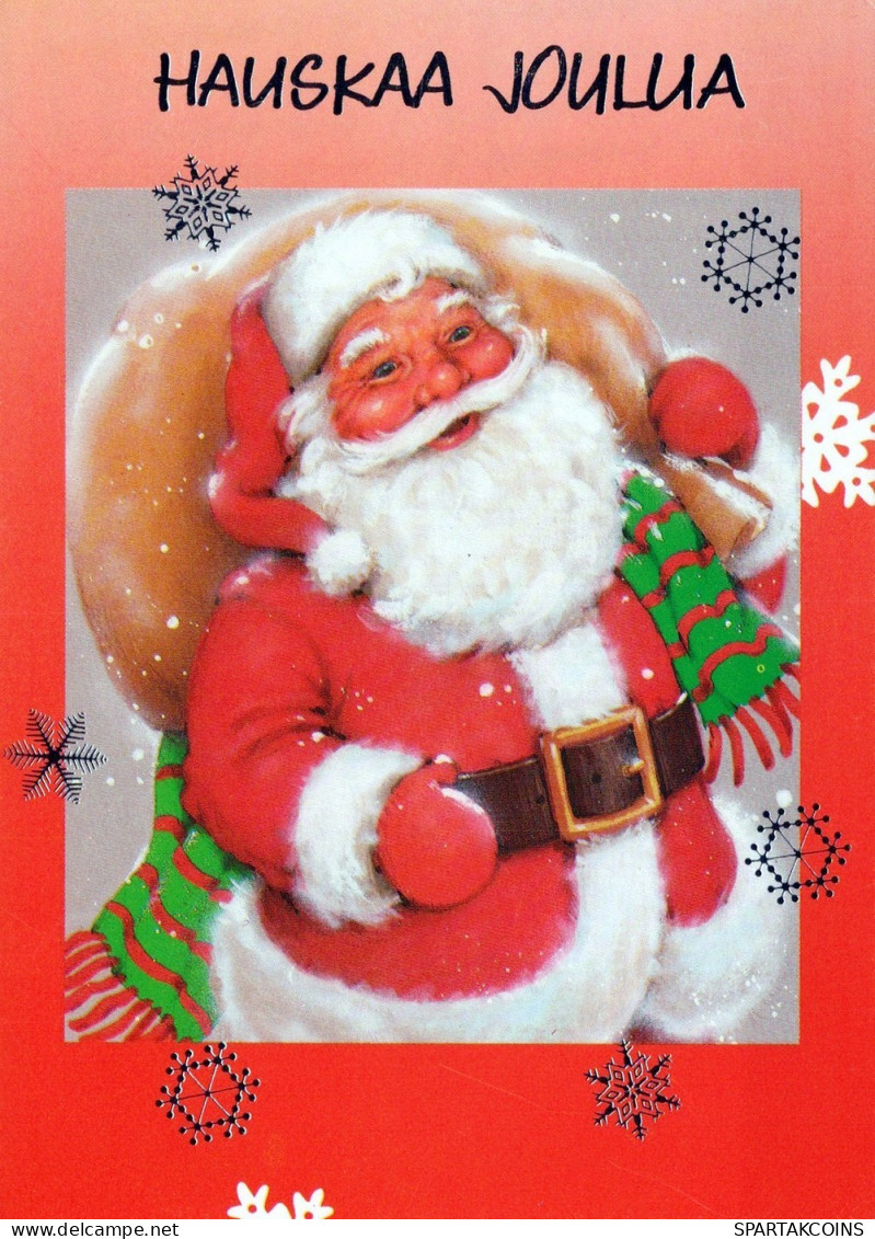 WEIHNACHTSMANN SANTA CLAUS WEIHNACHTSFERIEN Vintage Postkarte CPSM #PAJ741.DE - Santa Claus