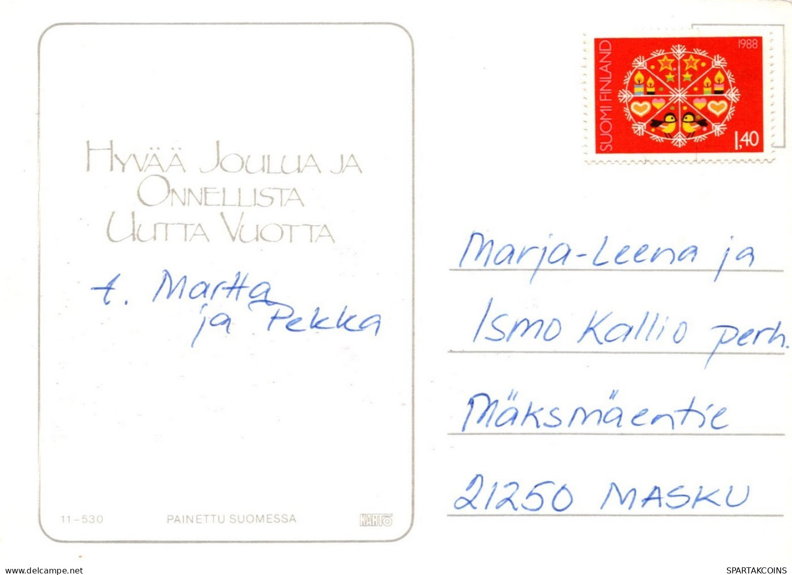 WEIHNACHTSMANN SANTA CLAUS WEIHNACHTSFERIEN Vintage Postkarte CPSM #PAJ600.DE - Santa Claus