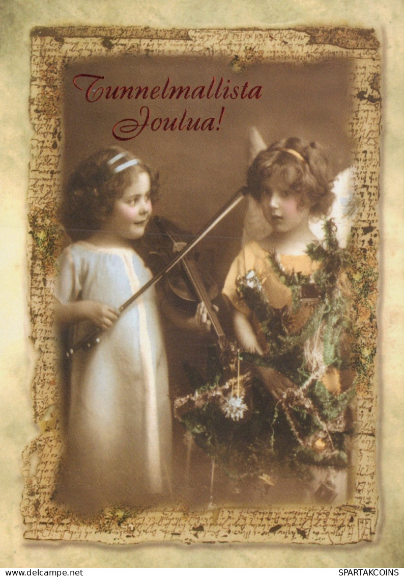 ENGEL WEIHNACHTSFERIEN Feiern & Feste Vintage Ansichtskarte Postkarte CPSM #PAH640.DE - Angels