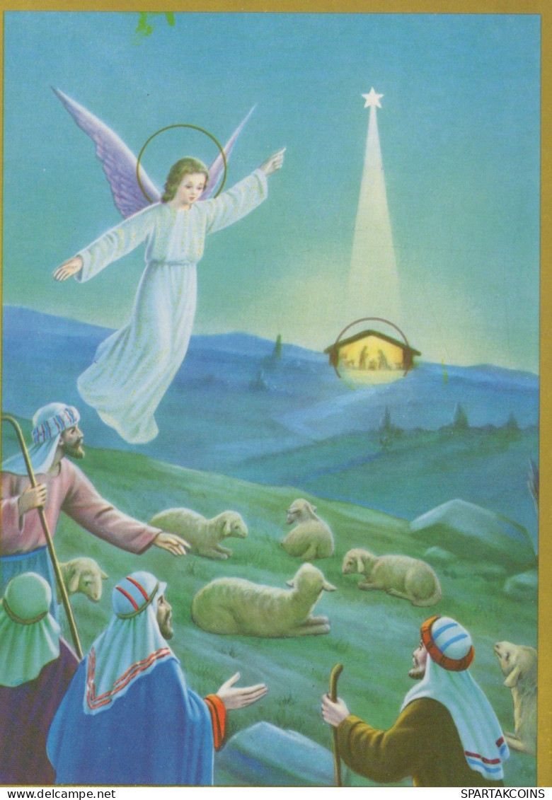 ENGEL WEIHNACHTSFERIEN Feiern & Feste Vintage Ansichtskarte Postkarte CPSM #PAH822.DE - Angels