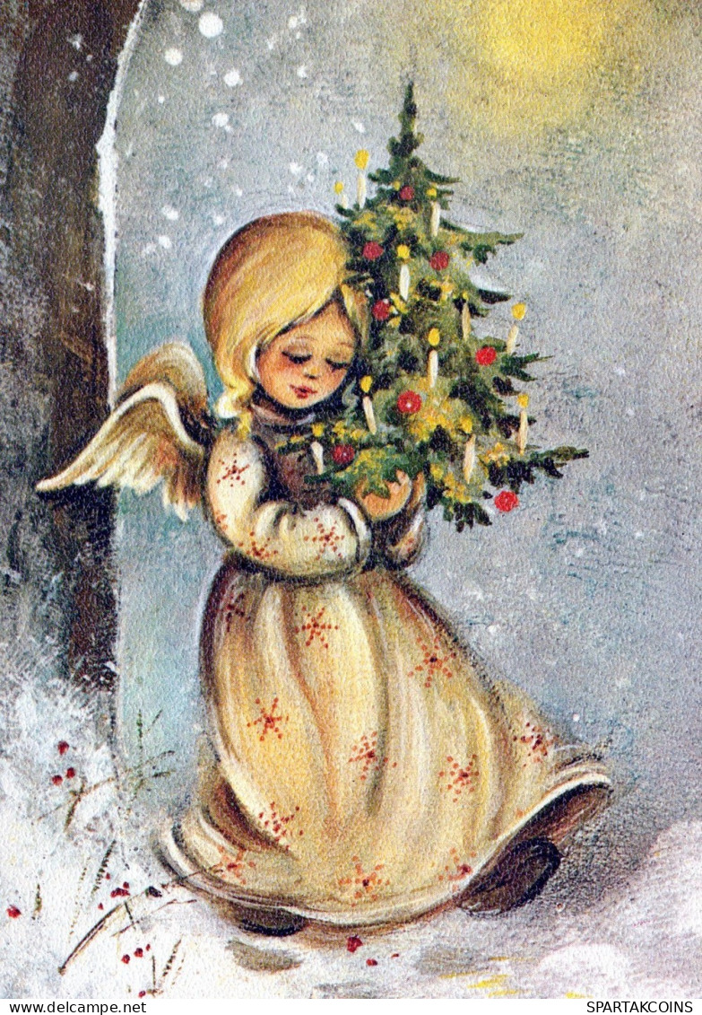 ENGEL WEIHNACHTSFERIEN Feiern & Feste Vintage Ansichtskarte Postkarte CPSM #PAJ016.DE - Angels