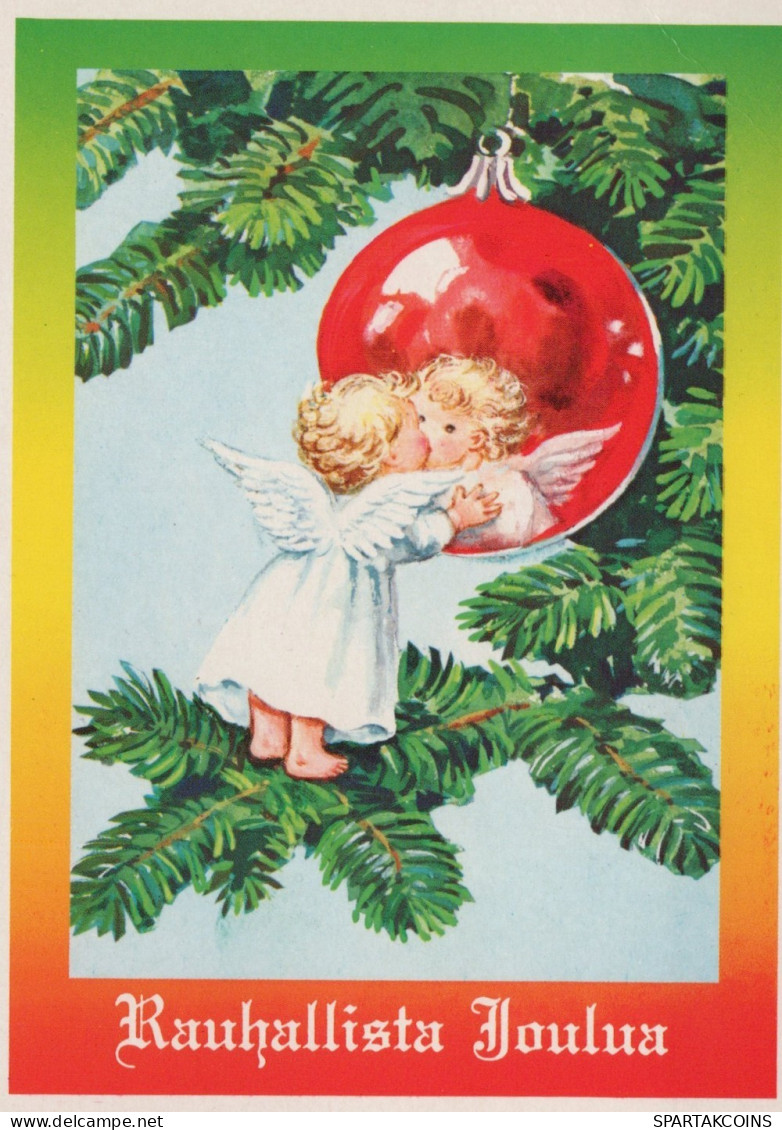 ENGEL WEIHNACHTSFERIEN Feiern & Feste Vintage Ansichtskarte Postkarte CPSM #PAH393.DE - Angeli