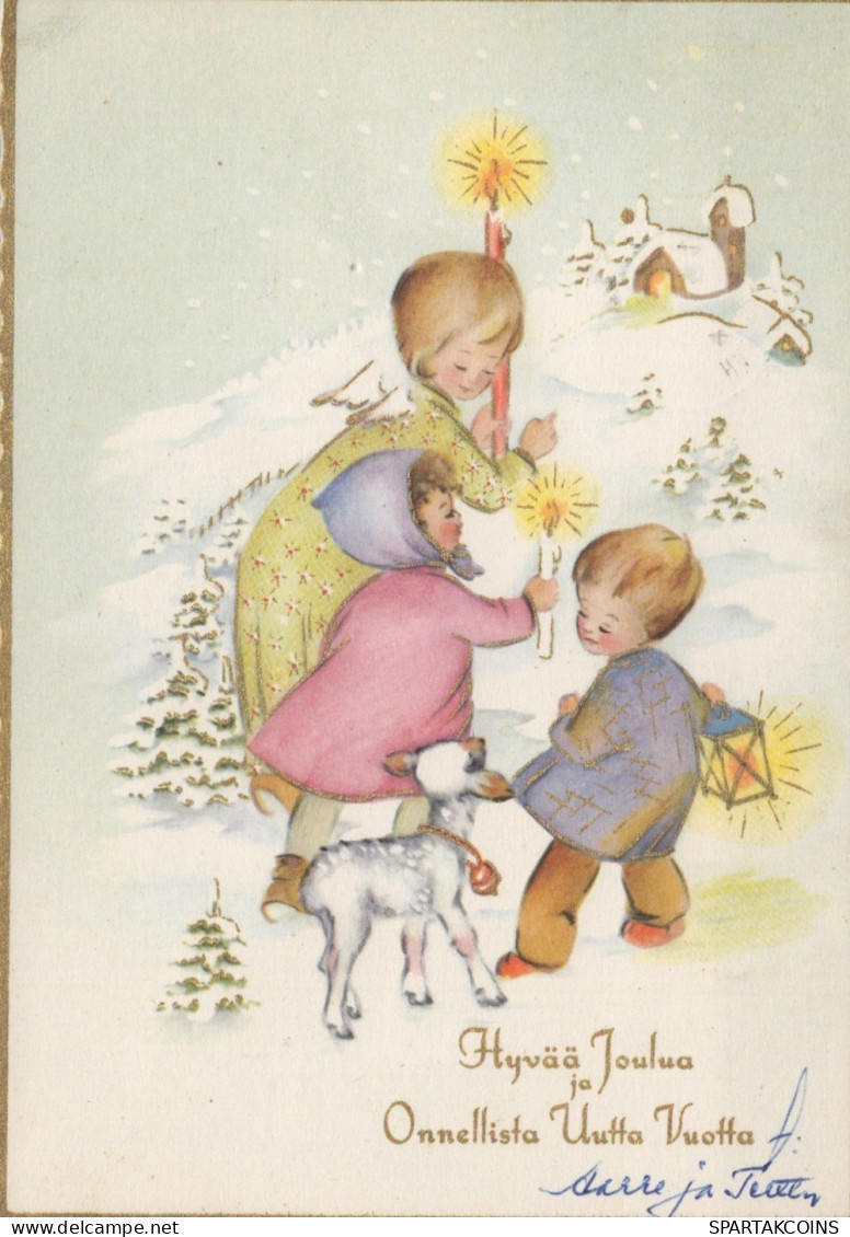 ENGEL WEIHNACHTSFERIEN Feiern & Feste Vintage Ansichtskarte Postkarte CPSM #PAH133.DE - Angels