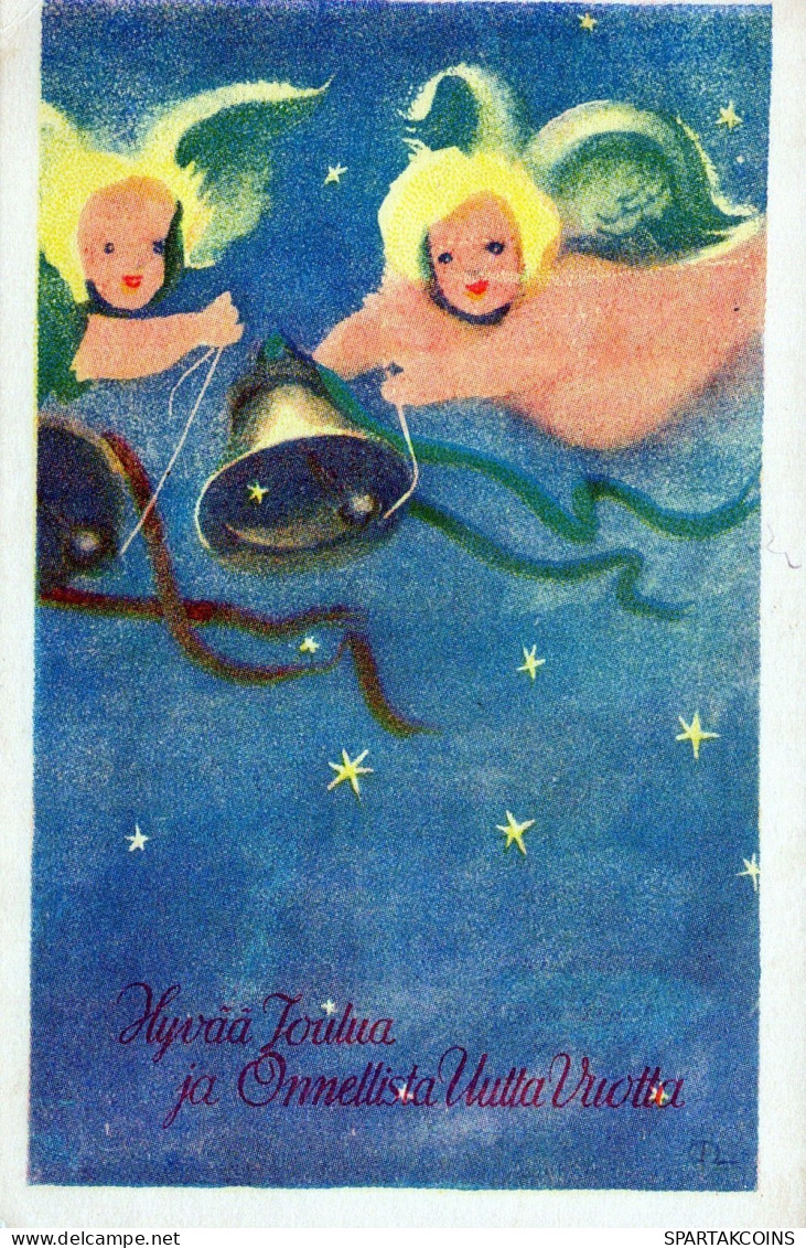 ENGEL WEIHNACHTSFERIEN Vintage Ansichtskarte Postkarte CPSMPF #PAG758.DE - Angels