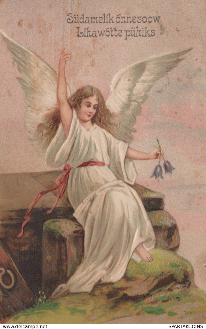 1910 ANGE NOËL Vintage Antique Carte Postale CPA #PAG695.FR - Angels