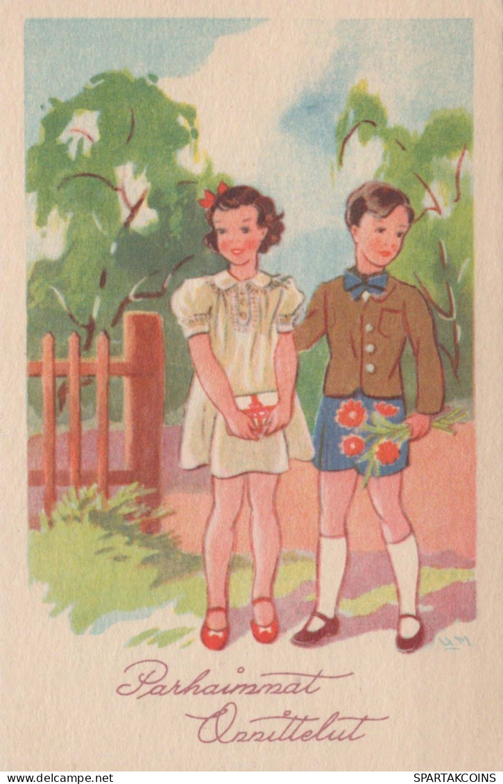 ENFANTS ENFANTS Scène S Paysages Vintage Carte Postale CPSMPF #PKG730.FR - Scenes & Landscapes