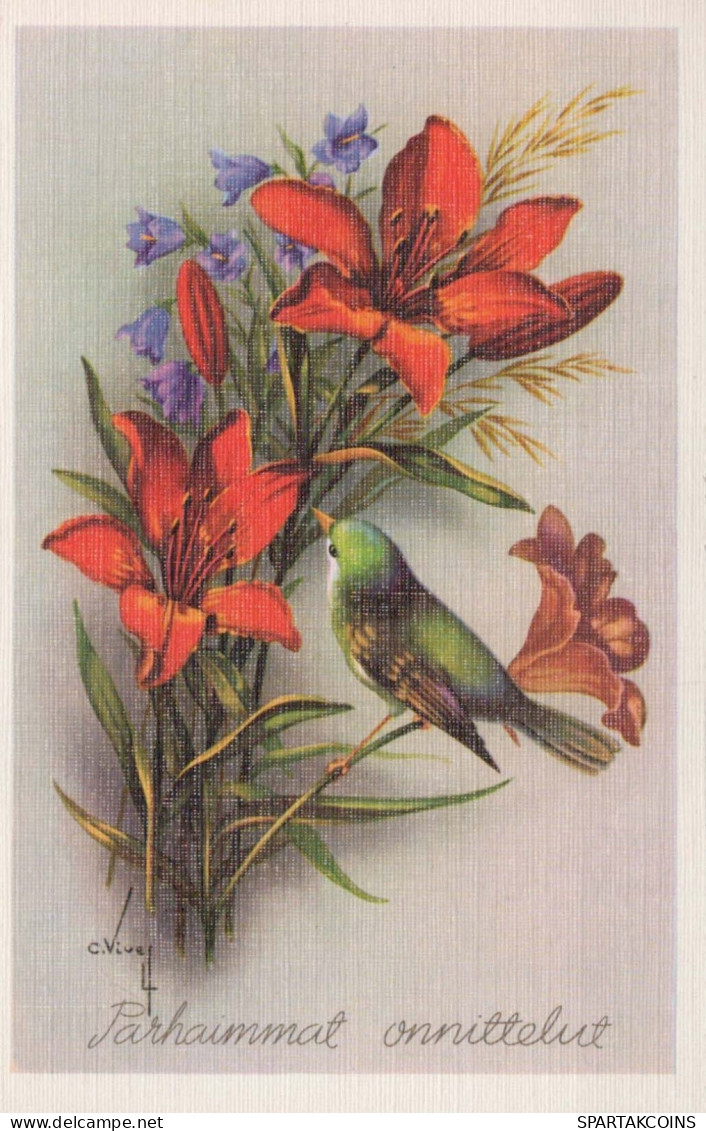 FLEURS Vintage Carte Postale CPSMPF #PKG104.FR - Blumen