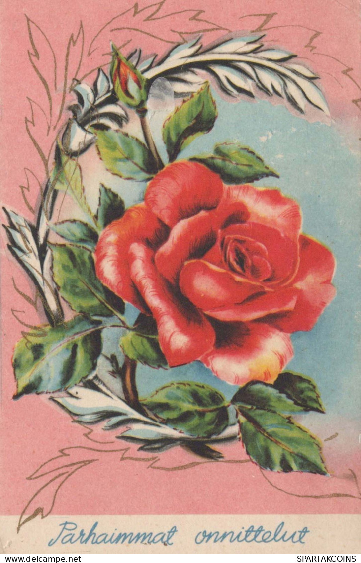 FLEURS Vintage Carte Postale CPA #PKE742.FR - Blumen