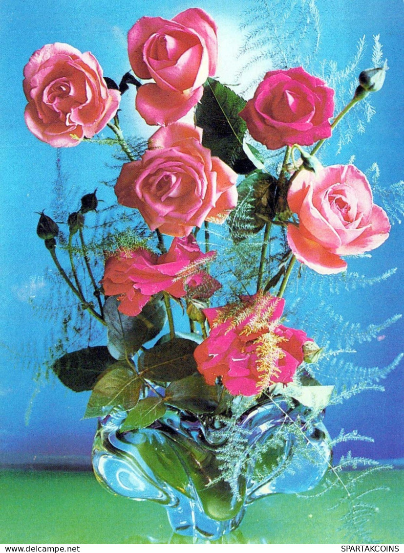 FLEURS Vintage Carte Postale CPSM #PBZ506.FR - Blumen