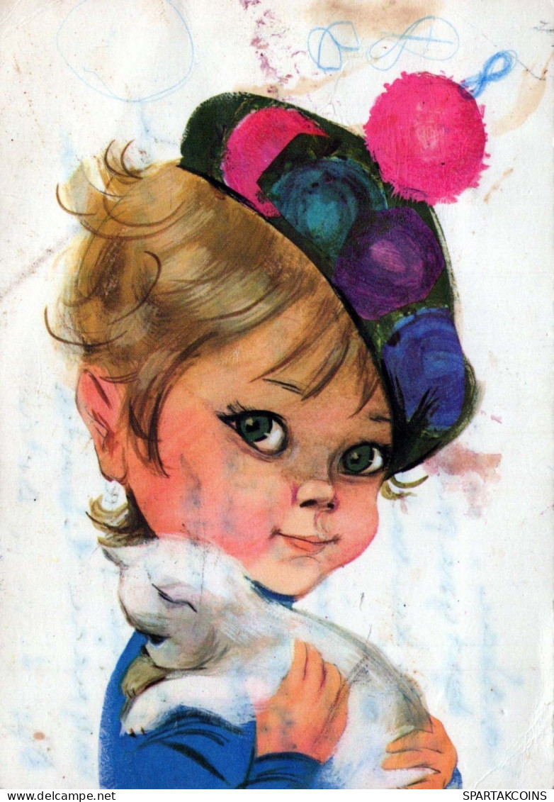 ENFANTS Portrait Vintage Carte Postale CPSM #PBV097.FR - Portraits