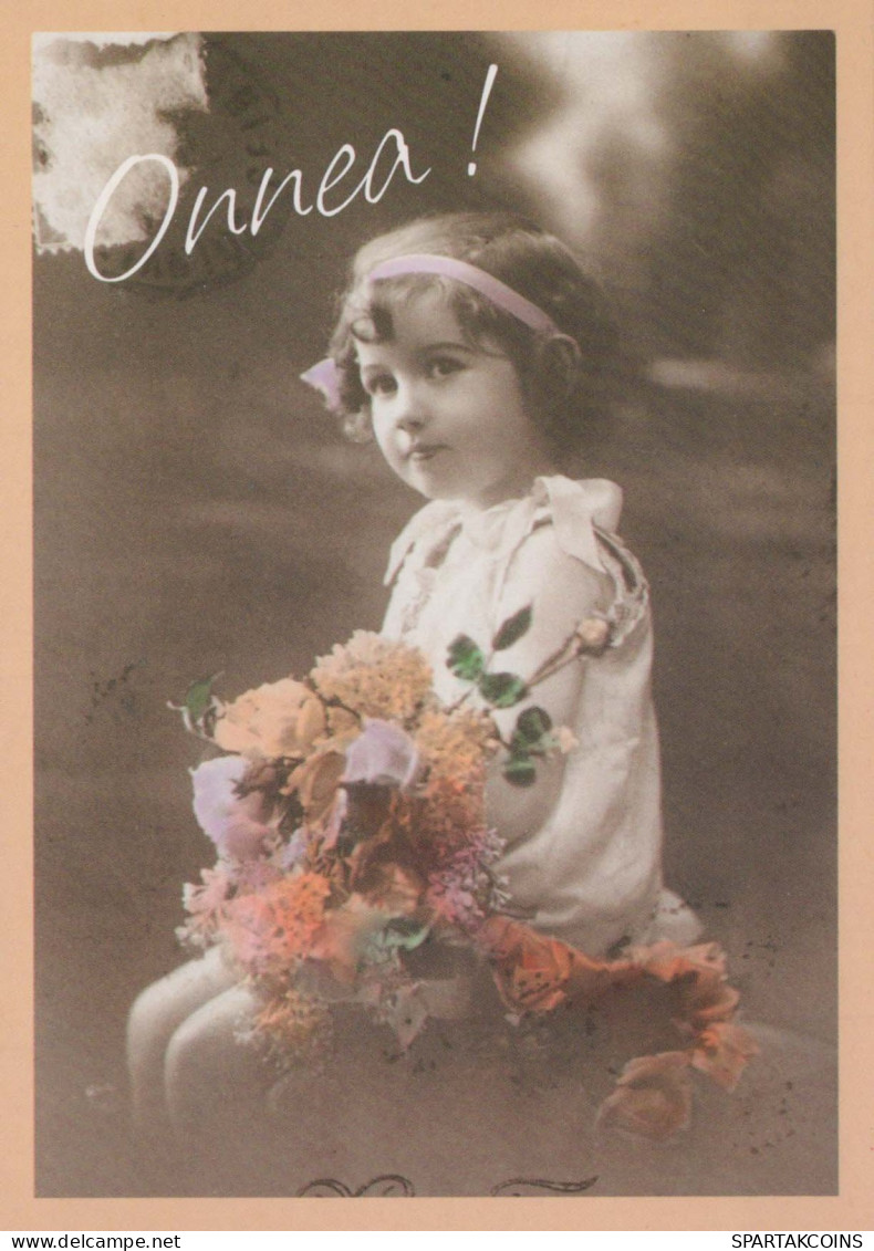 ENFANTS Portrait Vintage Carte Postale CPSM #PBU976.FR - Retratos