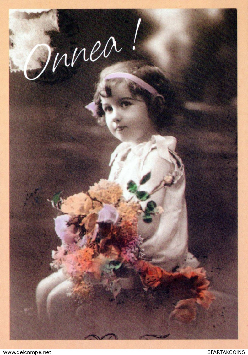 ENFANTS Portrait Vintage Carte Postale CPSM #PBU976.FR - Ritratti