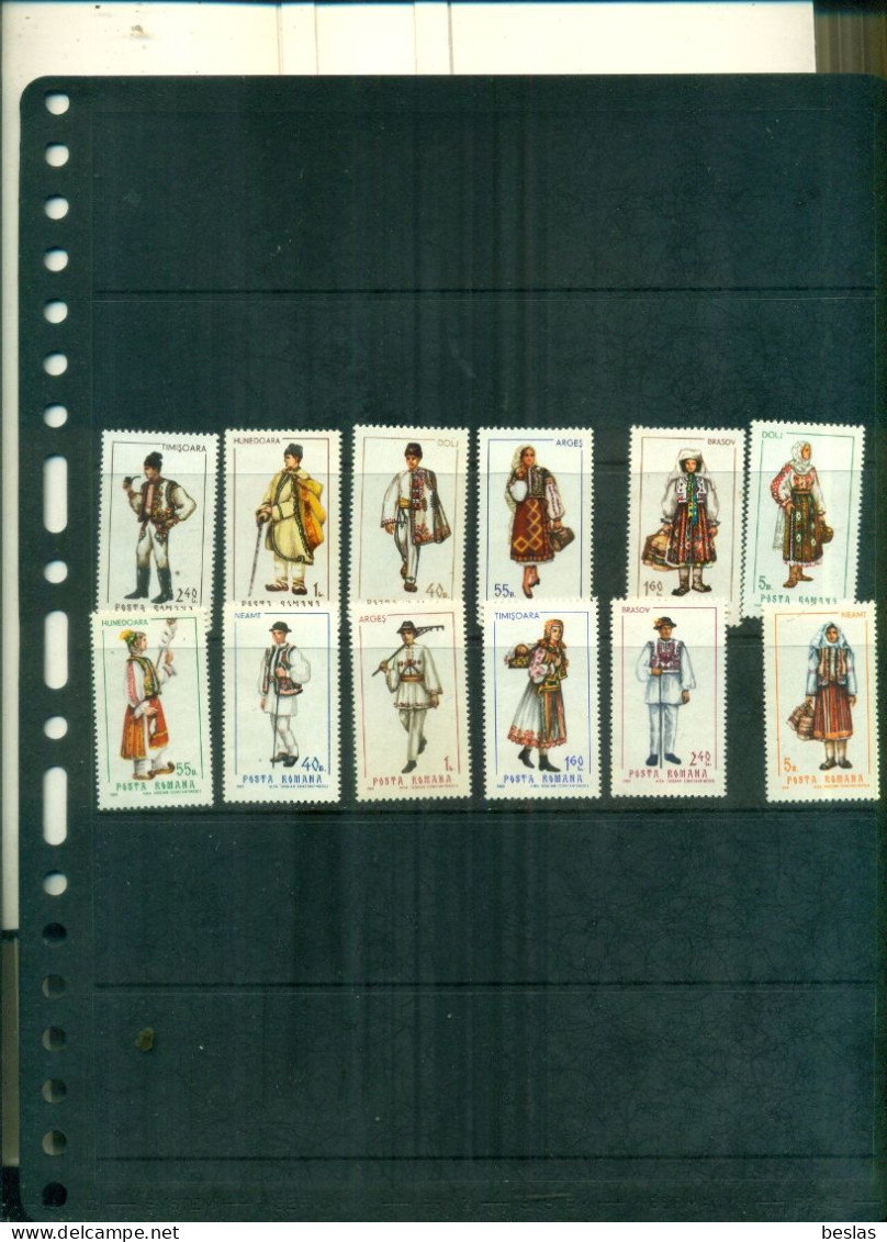 ROUMANIE COSTUMES 12 VAL  NEUFS A PARTIR DE 1.75 EUROS - Unused Stamps