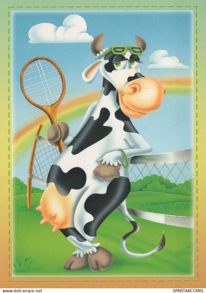 VACHE Animaux Vintage Carte Postale CPSM #PBR811.FR - Vacas