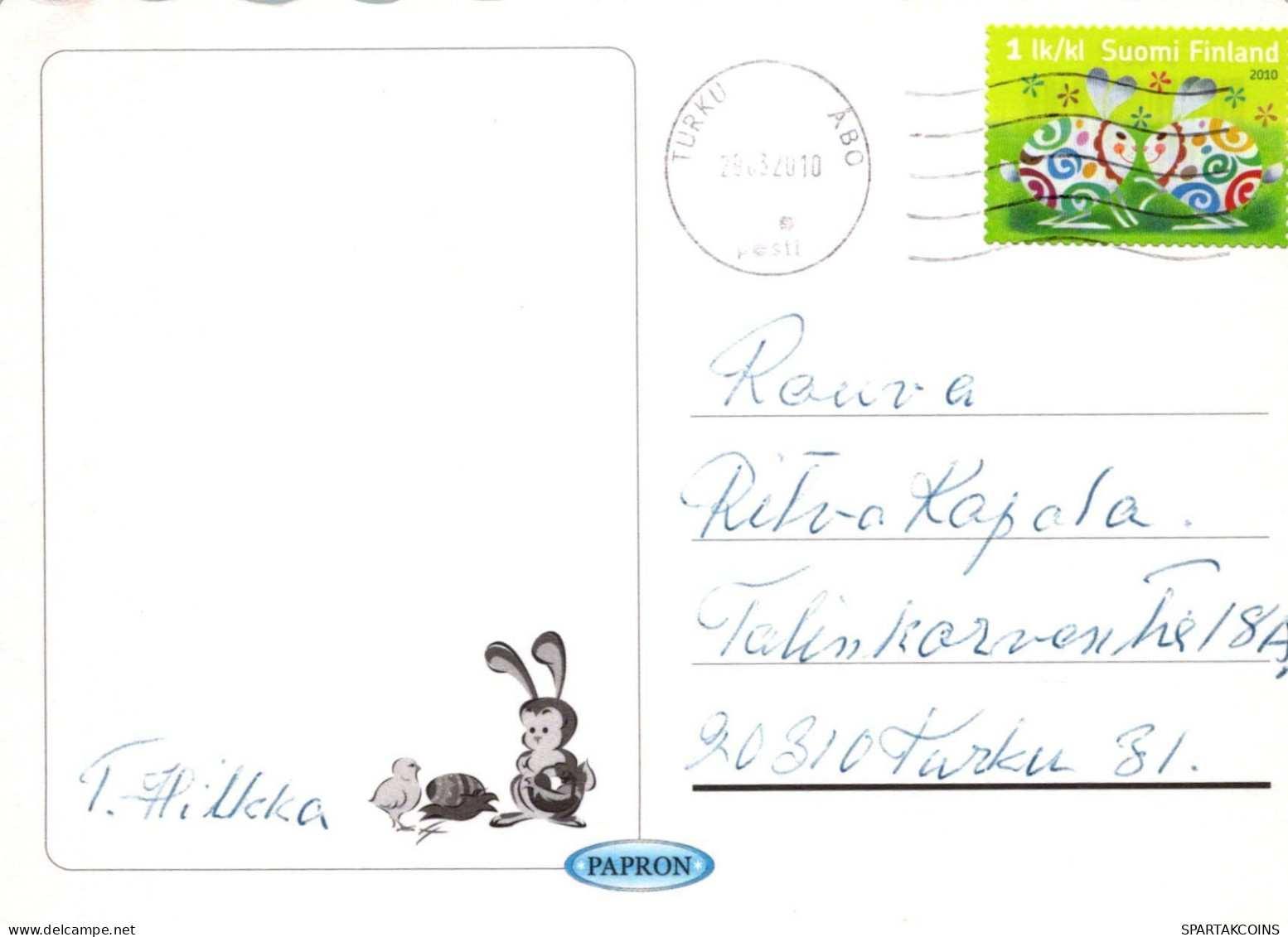 PÂQUES LAPIN Vintage Carte Postale CPSM #PBO483.FR - Easter