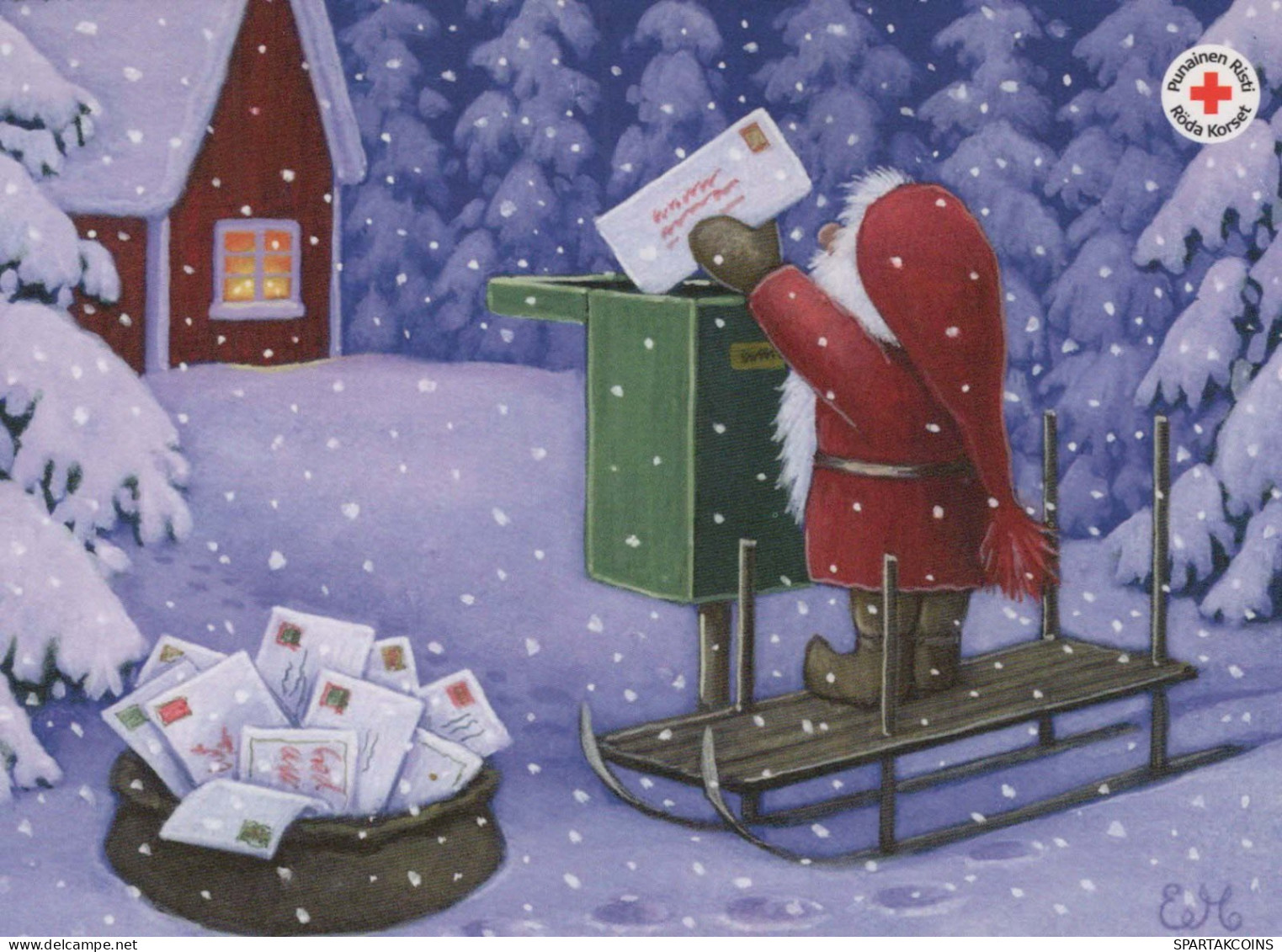 Bonne Année Noël GNOME Vintage Carte Postale CPSM #PBM133.FR - New Year