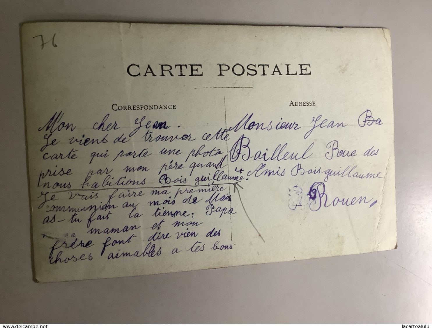 Bois-guillaume..carte Photo - Other & Unclassified
