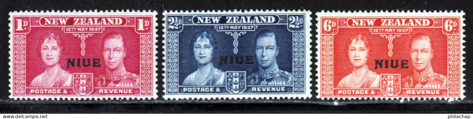 Niue 1937 Yvert 59 / 61 ** TB - Niue
