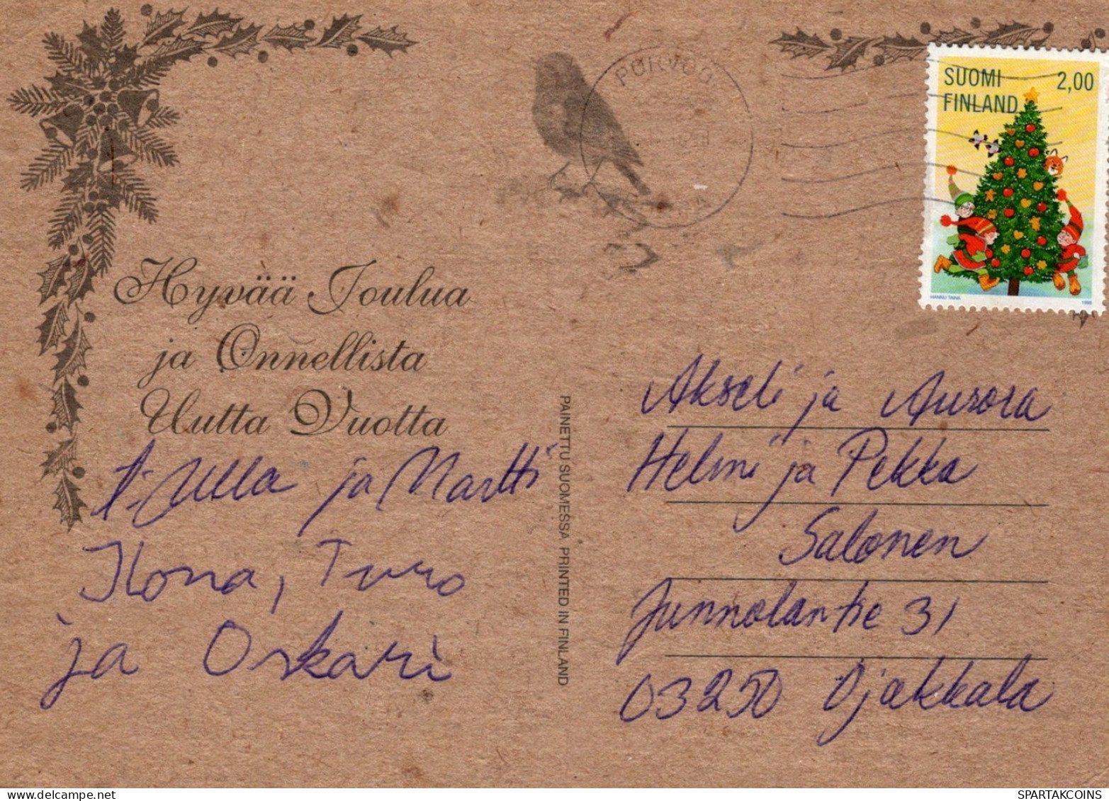UCCELLO Animale Vintage Cartolina CPSM #PAM749.IT - Pájaros
