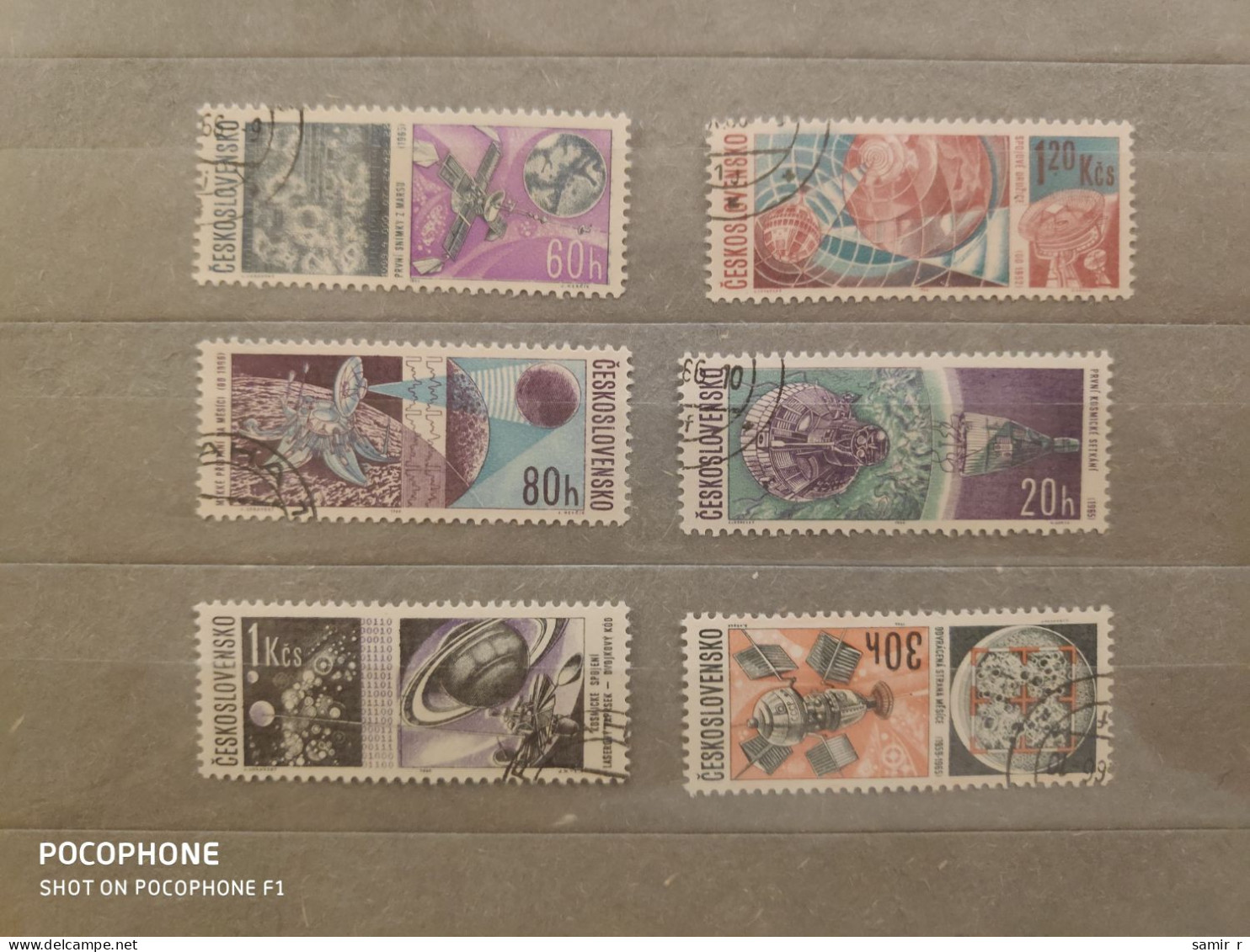1966	Czechoslovakia	Space (F92) - Used Stamps