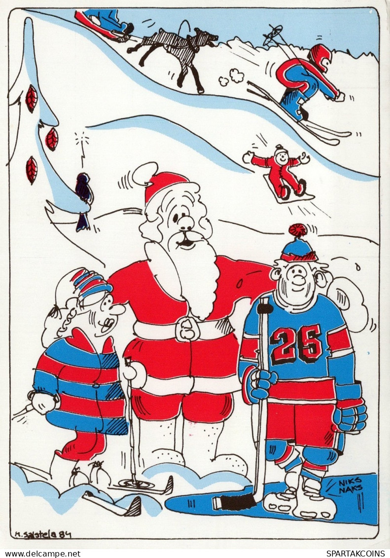 BABBO NATALE Natale Vintage Cartolina CPSM #PAK085.IT - Santa Claus