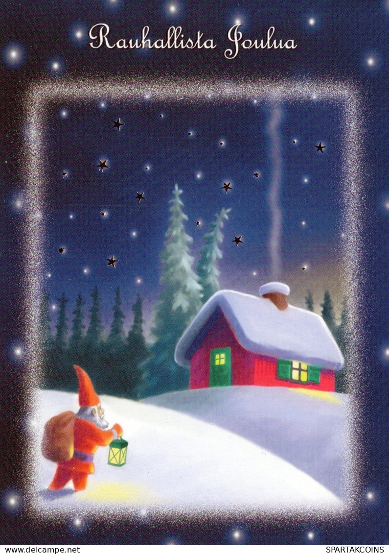 BABBO NATALE Natale Vintage Cartolina CPSM #PAK386.IT - Santa Claus