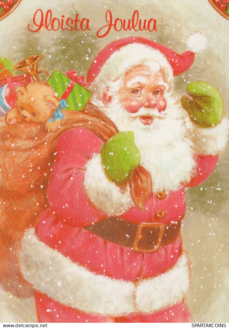 BABBO NATALE Natale Vintage Cartolina CPSM #PAJ742.IT - Santa Claus