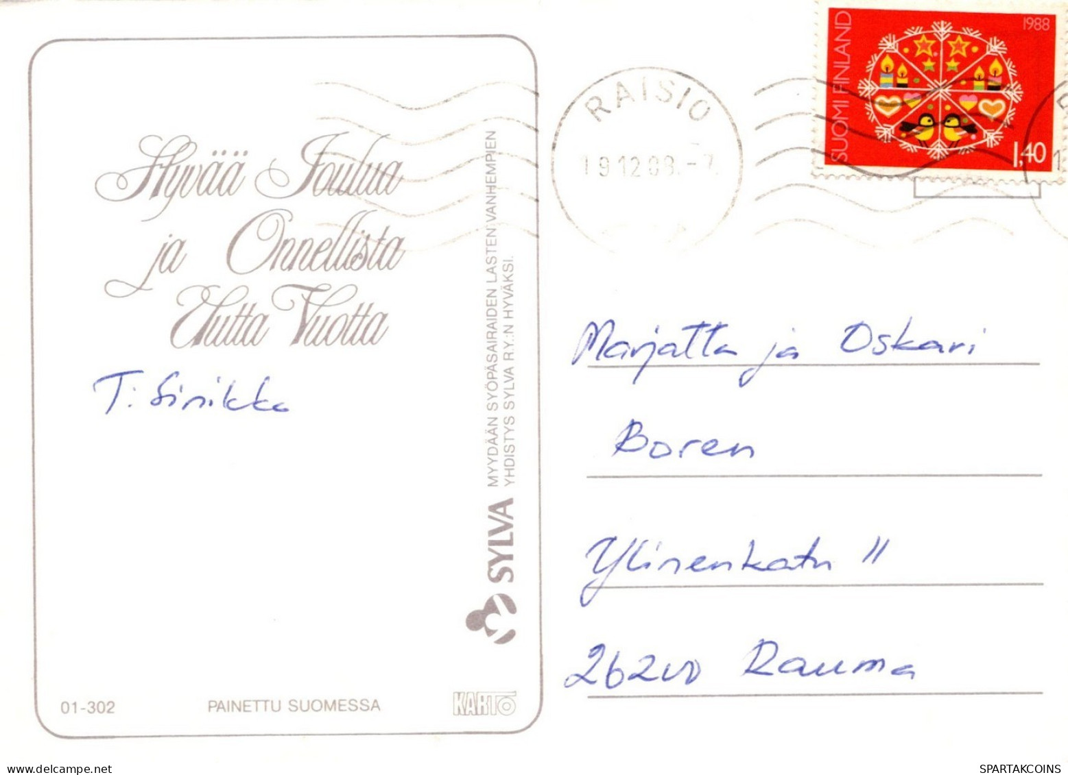 BABBO NATALE Natale Vintage Cartolina CPSM #PAJ742.IT - Kerstman