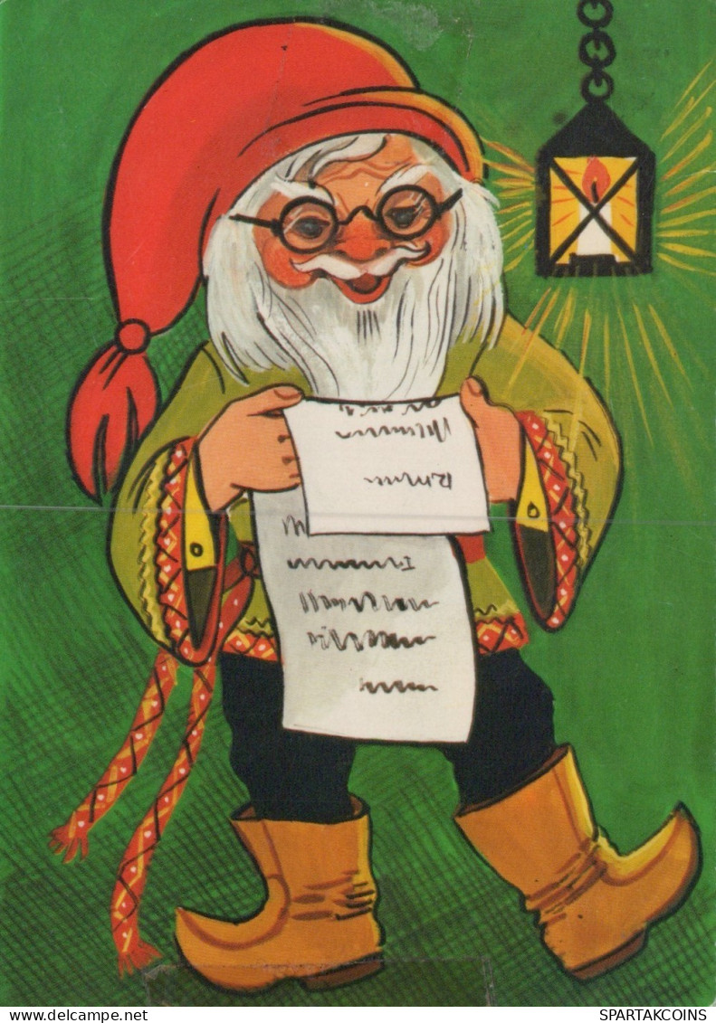 BABBO NATALE Natale Vintage Cartolina CPSM #PAK779.IT - Santa Claus