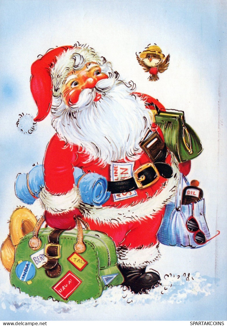 BABBO NATALE Natale Vintage Cartolina CPSM #PAJ601.IT - Kerstman