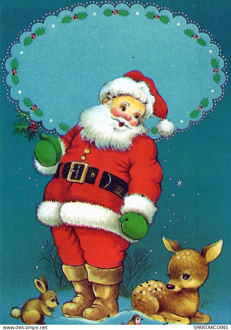 BABBO NATALE Natale Vintage Cartolina CPSM #PAJ670.IT - Santa Claus