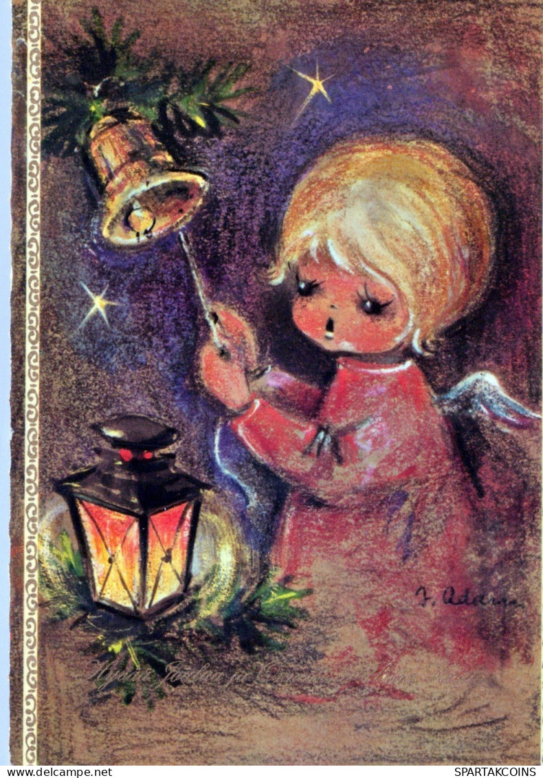 ANGELO Buon Anno Natale Vintage Cartolina CPSM #PAJ338.IT - Angels