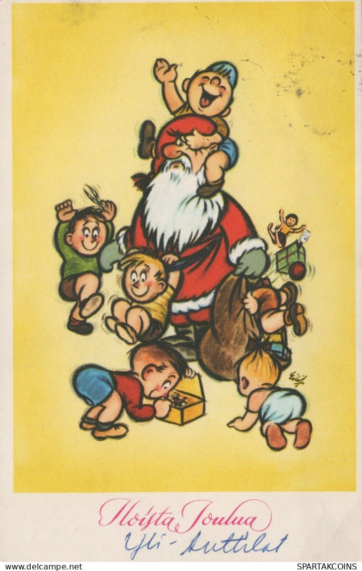 BABBO NATALE Natale Vintage Cartolina CPSMPF #PAJ467.IT - Kerstman