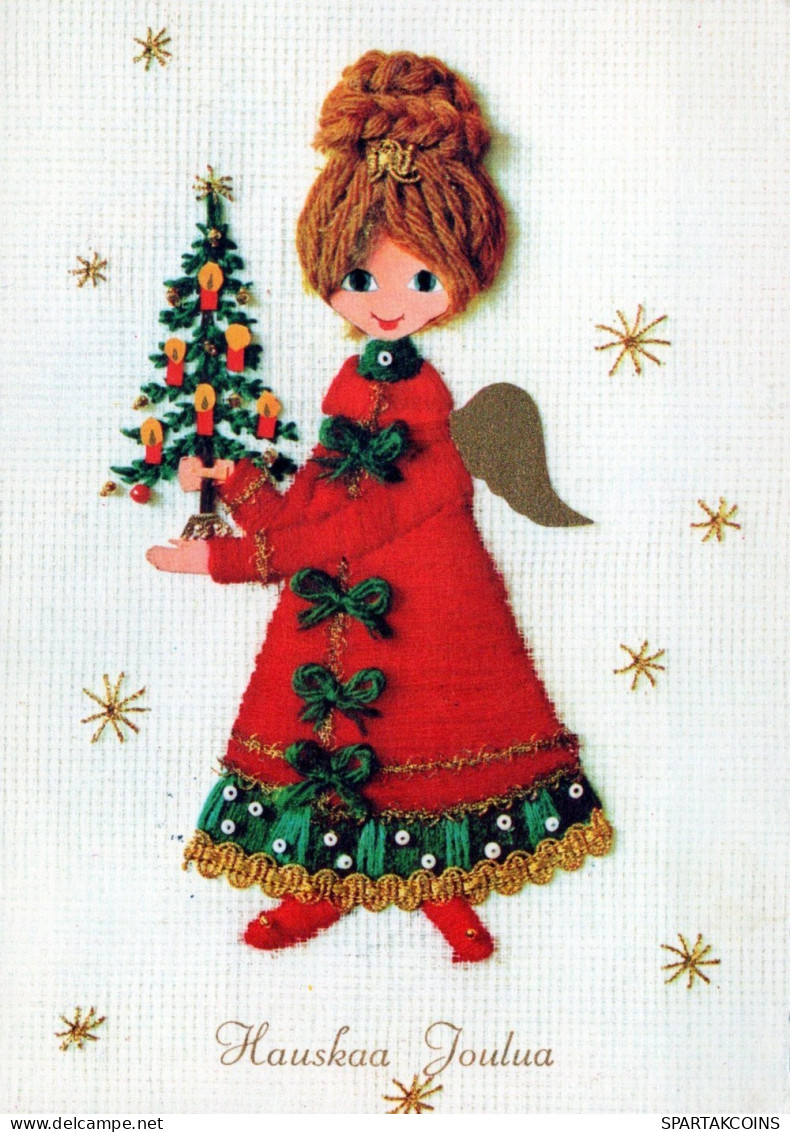 ANGELO Buon Anno Natale Vintage Cartolina CPSM #PAJ278.IT - Angeli