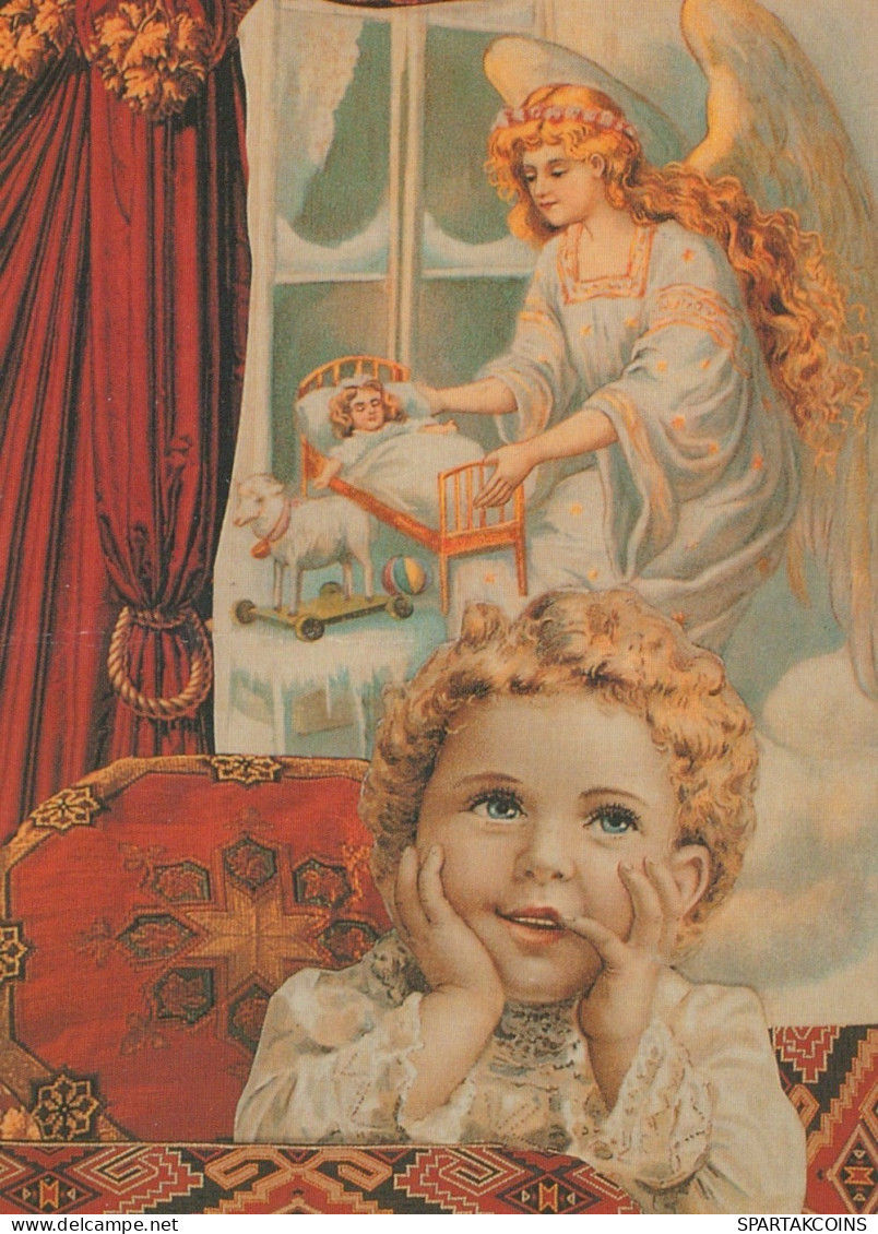 ANGELO Buon Anno Natale Vintage Cartolina CPSM #PAJ210.IT - Anges