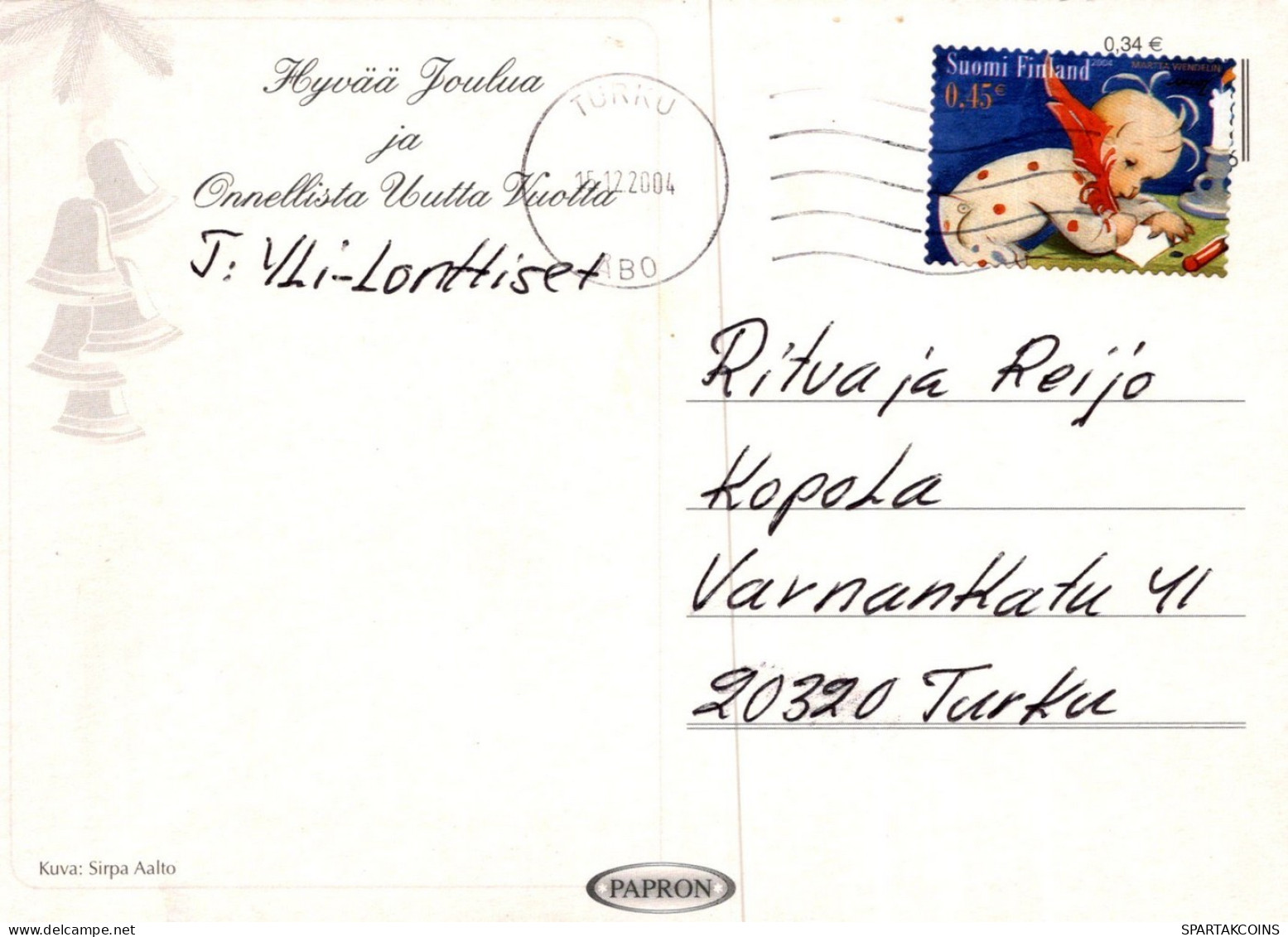 BABBO NATALE Natale Vintage Cartolina CPSM #PAK162.IT - Santa Claus