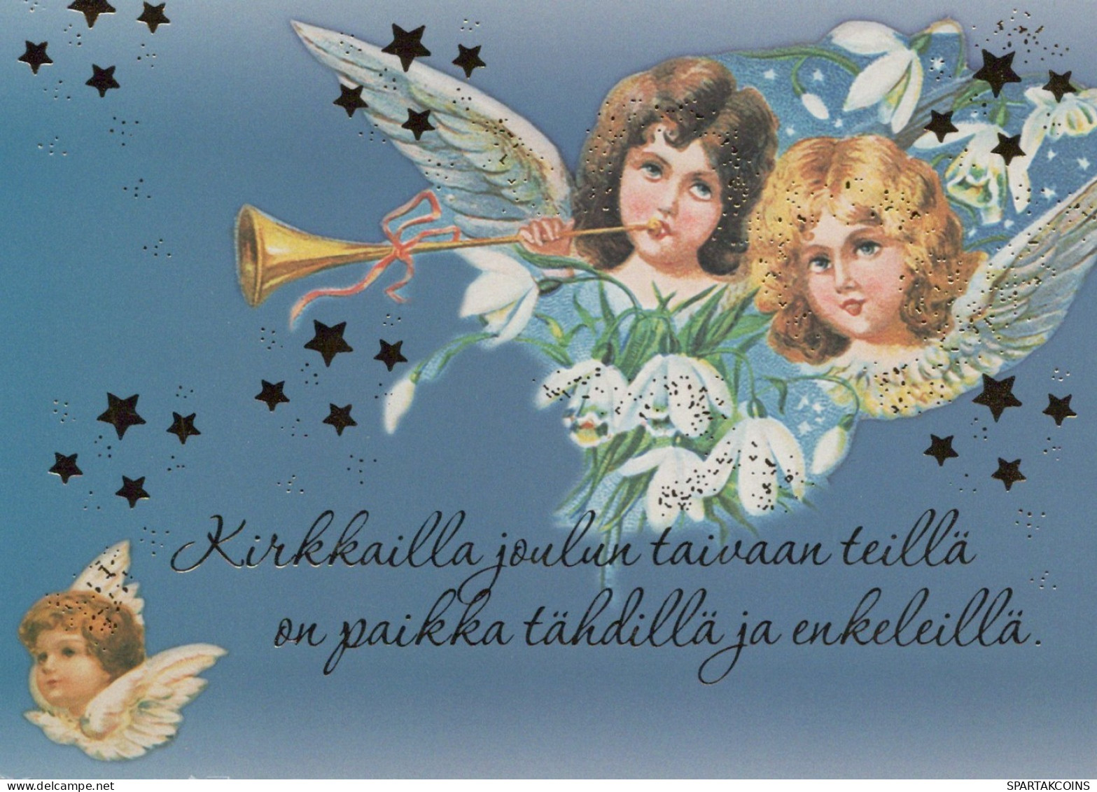 ANGELO Buon Anno Natale Vintage Cartolina CPSM #PAH262.IT - Angels